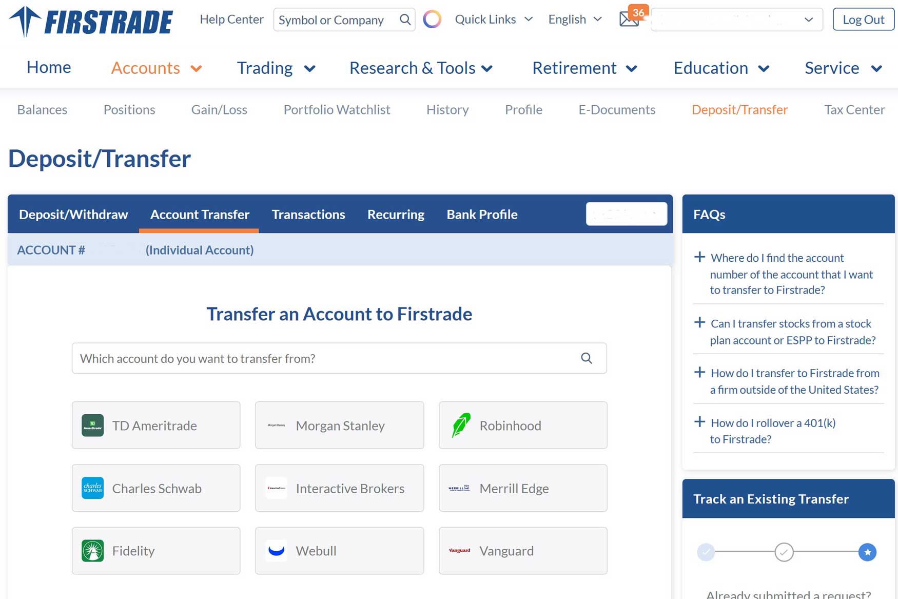 How to Transfer Fidelity to Firstrade