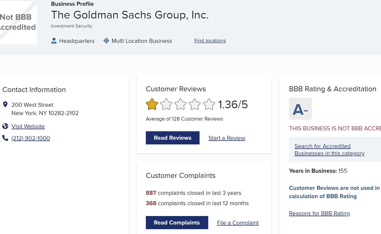 is goldman sachs a scam